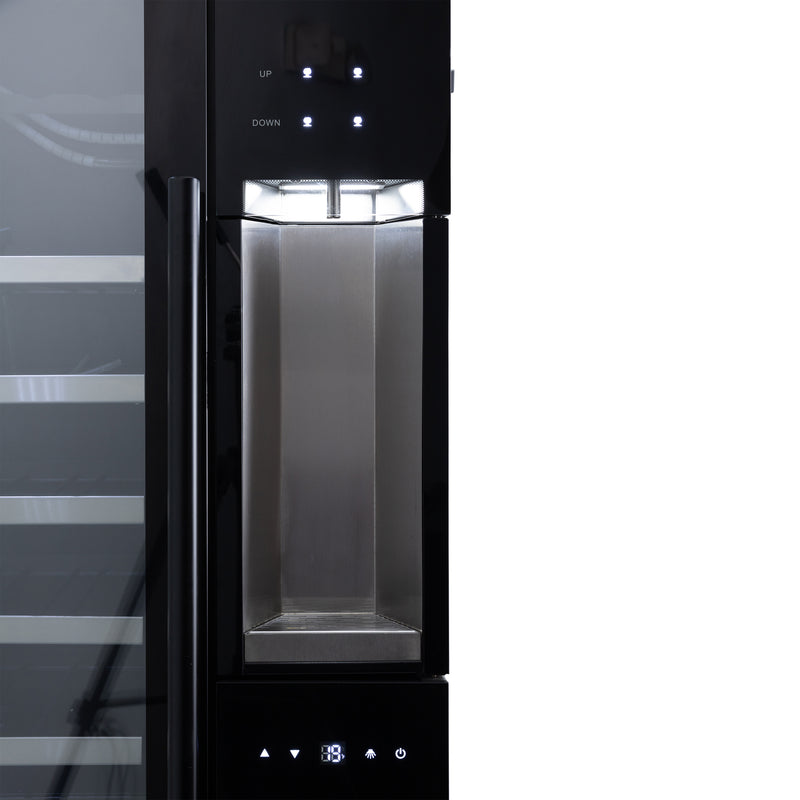 Sapphire 4Pour Wine Bar, Series 3, 4-Bottle Wine Dispenser and Triple Zone Wine Cooler (SW643TZBLK)