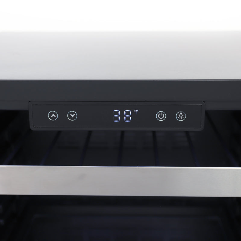 Sapphire Series 3, 24"W, Glass Door, Indoor-Outdoor, Stainless Steel, Commercial Refrigerator (SBC243SS)