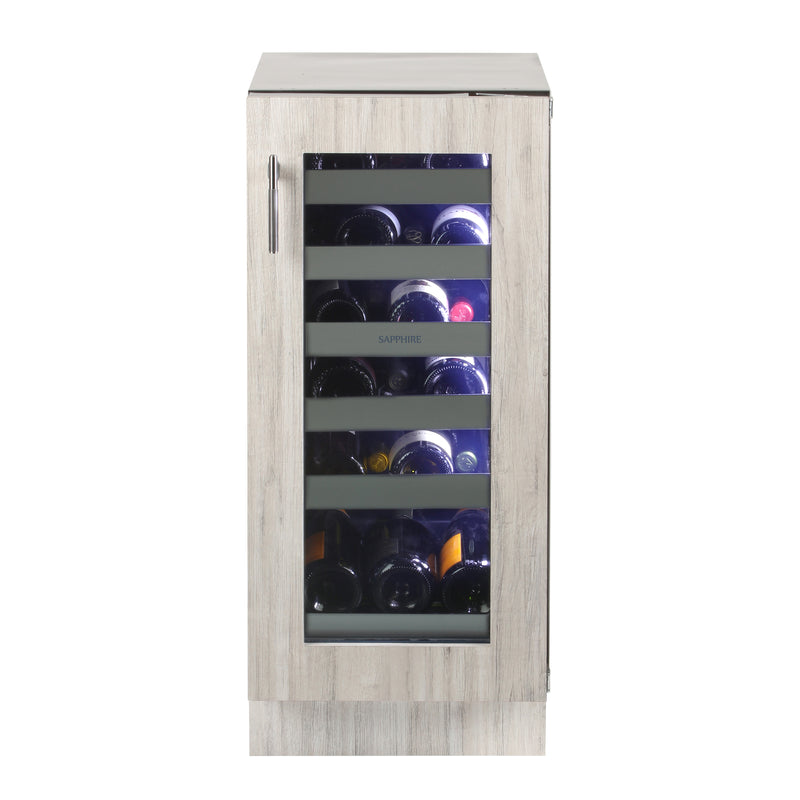 Sapphire Series 5, 15"W, Single Zone, Indoor, Panel Ready, 23-Bottle Capacity, Commercial Wine Cooler (SW15SZPR)