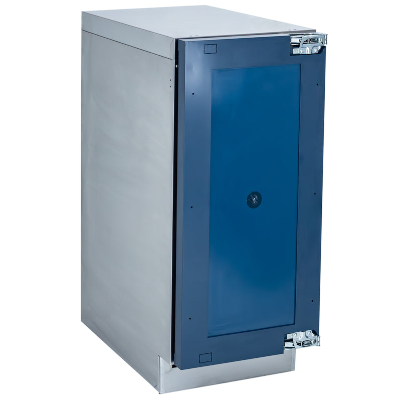 Sapphire Series 5, 15"W, Nugget Cube, Indoor, Stainless Steel, Glass Door, Factory Installed Drain Pump, Commercial Ice Maker (SNIM155PPR)
