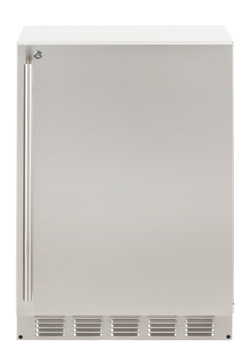 Sapphire Series 5, 24"W, Solid Door, Outdoor, Stainless Steel, Commercial Refrigerator (SR24OD)