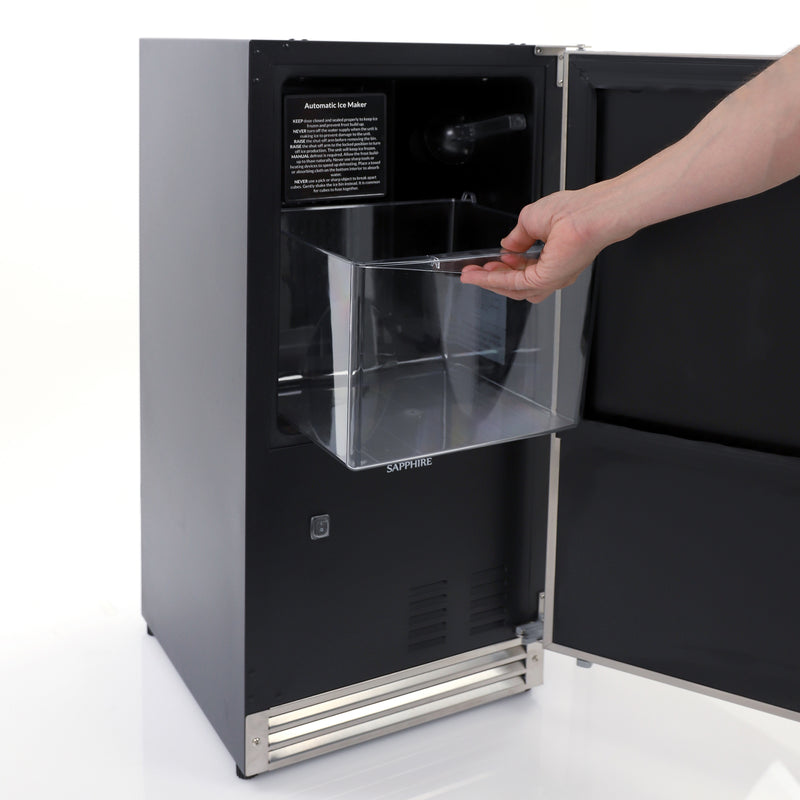 Clear Ice Machine  Indoor Gourmet Cube Ice Maker - Sapphire