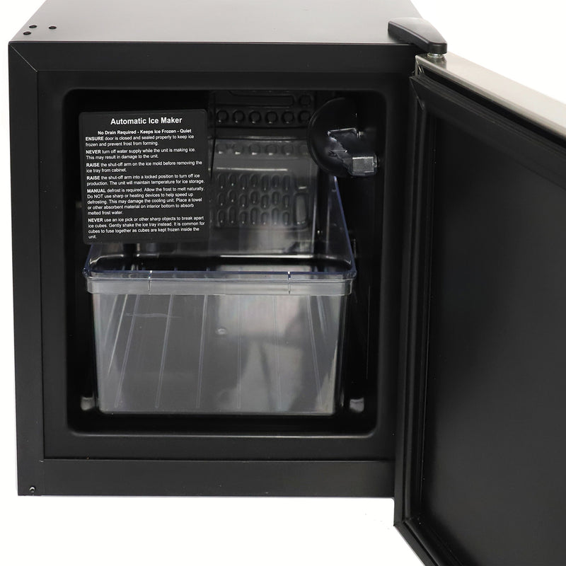 Sapphire Series 3, 15"W, Crescent Cube, Indoor-Outdoor, Panel Ready, Stainless Steel Door, Countertop, Commercial Ice Maker (SCIMCTSS)