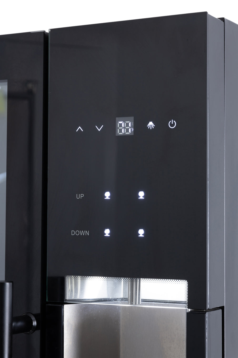 Sapphire 4Pour Wine Bar Dispensing Tower In Designer Black Glass