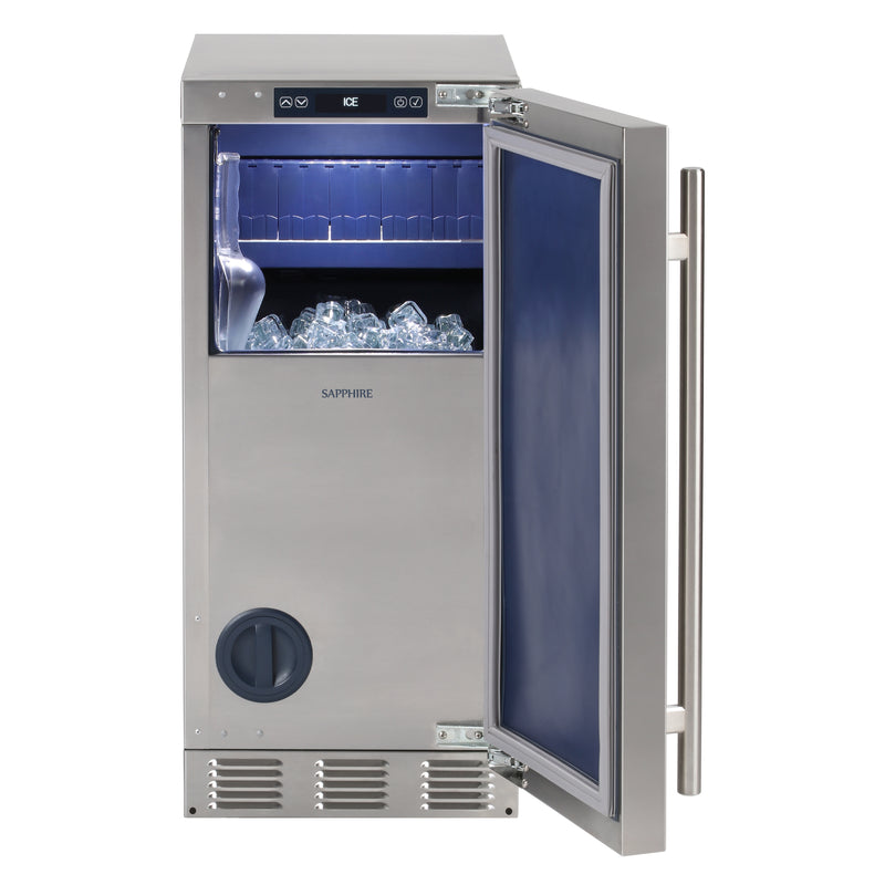 Clear Ice Machine  Indoor Gourmet Cube Ice Maker - Sapphire