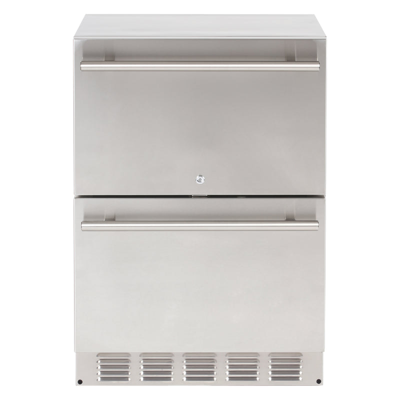 Outdoor Refrigerator | 24" Refrigerator with Drawers & Factory Installed Lock
