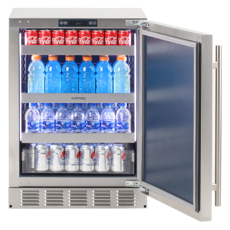 Outdoor Refrigerator | 24" Refrigerator with Factory Installed Lock